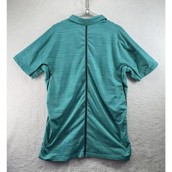 Nike Tiger Woods Collection Golf Polo Shirt Mens Medium Heathered Green Dri-FIT - Picture 4 of 6